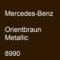 Preview: Mercedes-Benz, Orientbraun Metallic, 8990.